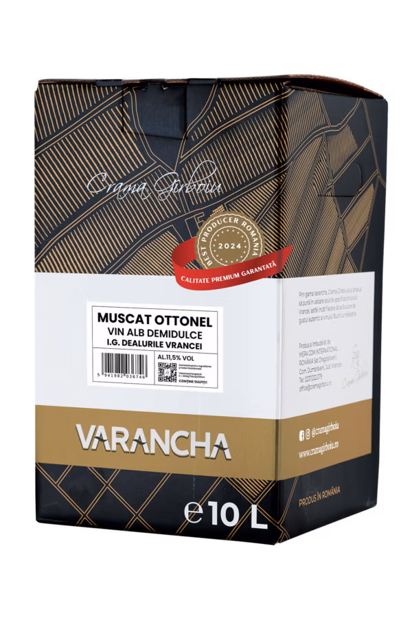 Varancha Muscat Ottonel Bag in box 10L - Vin alb demidulce