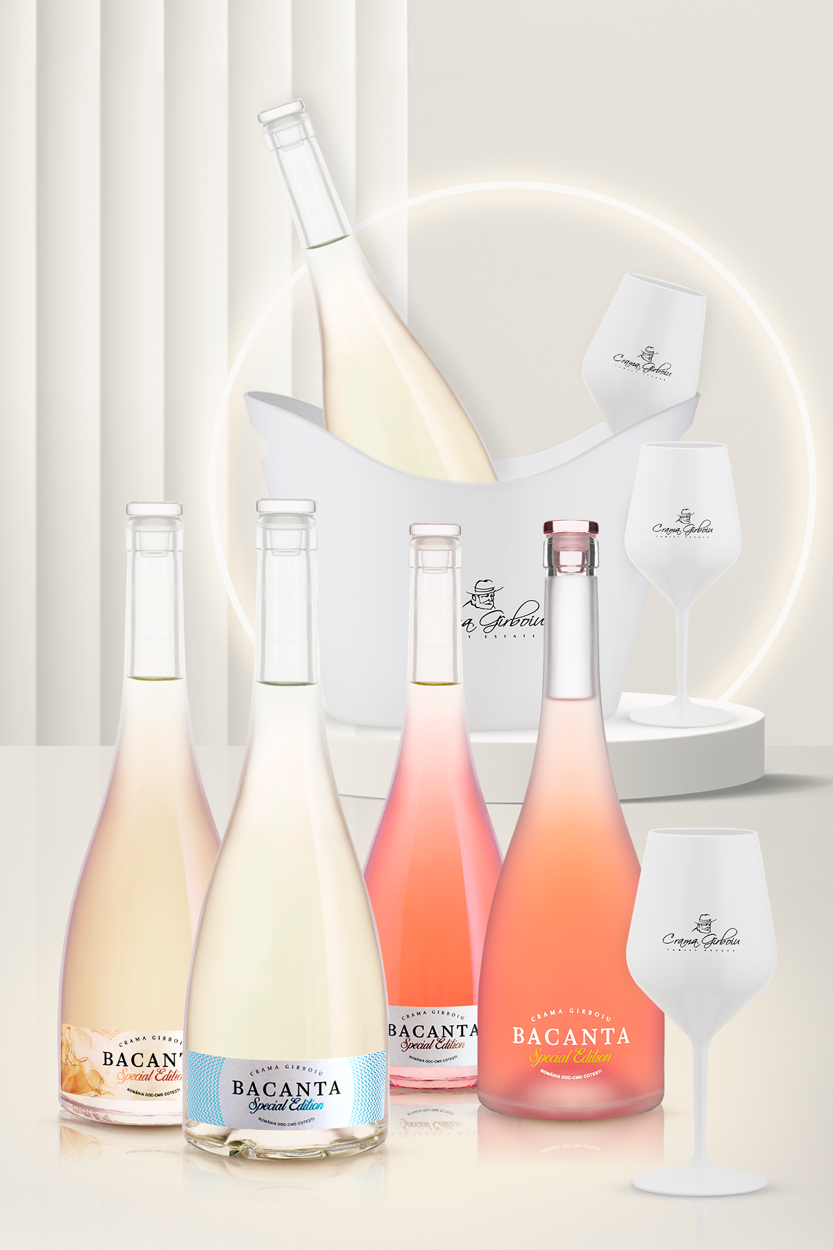 Pachet Bacanta S.E. 4 sticle + Accesorii