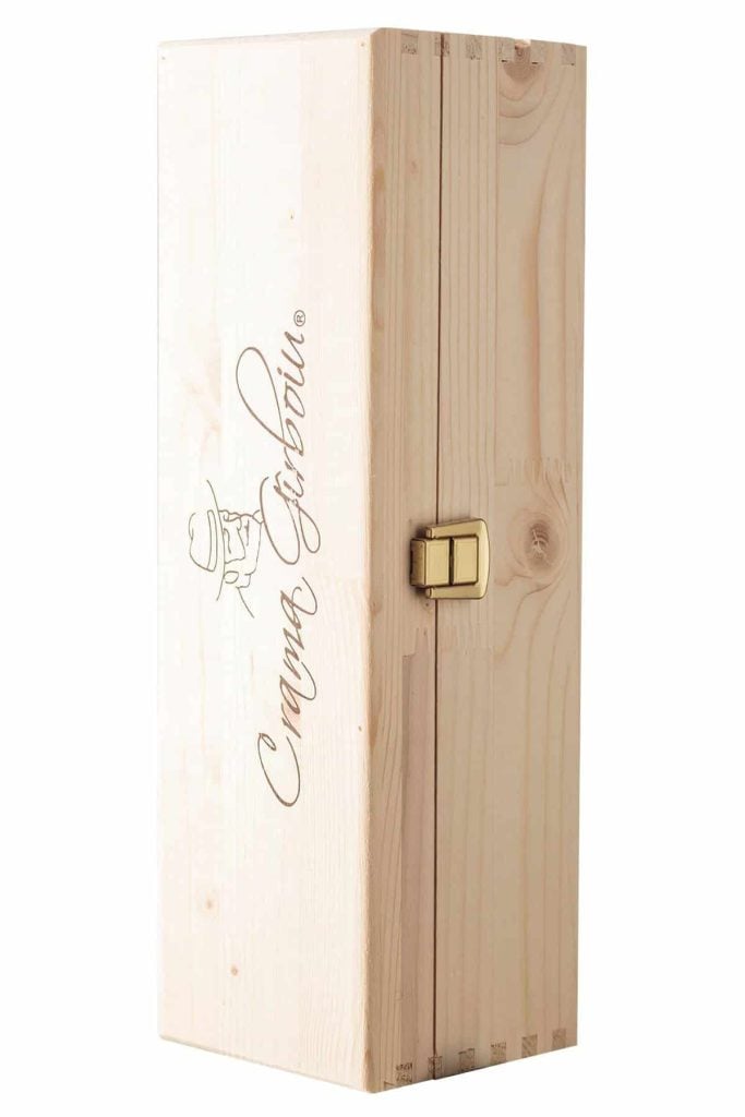 Cutie Lemn pentru o sticla de vin  - Cutie Premium confectionata din lemn natural de esenta moale pentru o sticla de vin. Ideala pentru cadouri sau pentru a pastra vinurile preferate in conditii optime