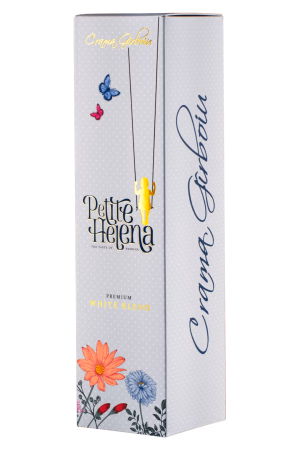 Cutie Petite Helena  - Cutie Vin Petite Helena este ideală pentru cei care vor sa ofere nu doar un vin ci o experiență premium de degustare. Confecționată din carton de calitate cutia vin Petite Helena este îmbogățită cu elemente ca folie și emboss pentru un plus de eleganta.