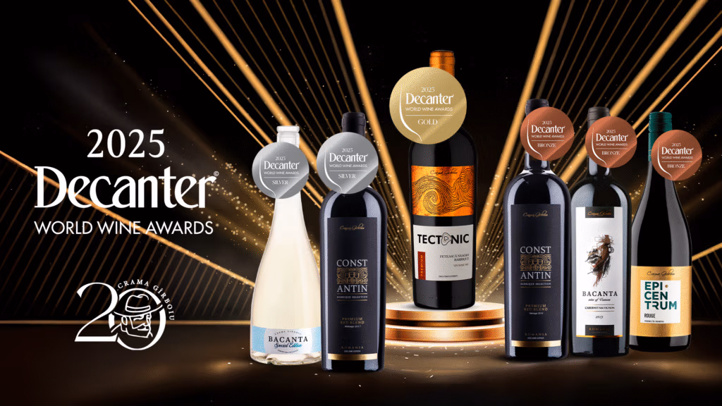 Crama Gîrboiu cucerește Londra: Aur Decanter 2025 și Best Value pentru Tectonic Fetească Neagră Barrique
