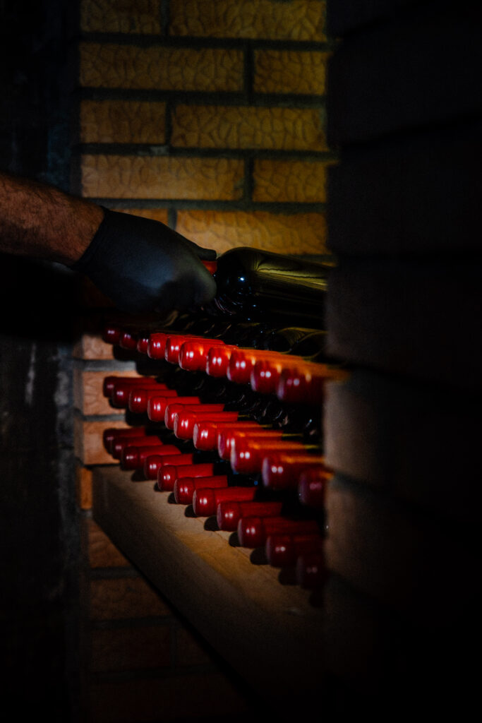 maturare sticla vin roșu