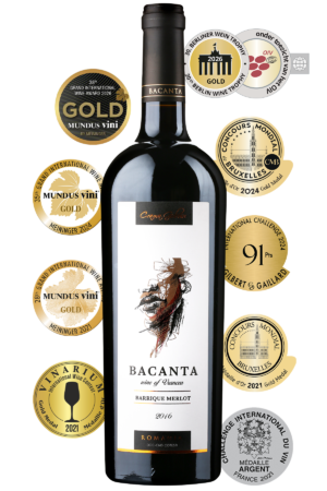 Vinoteca Bacanta Merlot Barrique 2016 - Vin rosu sec